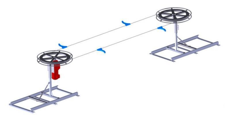 GLOB SPORT POLGLOB 2P Skilift: Perfekt für Anfänger und kleine Skipisten - BABYLIFT