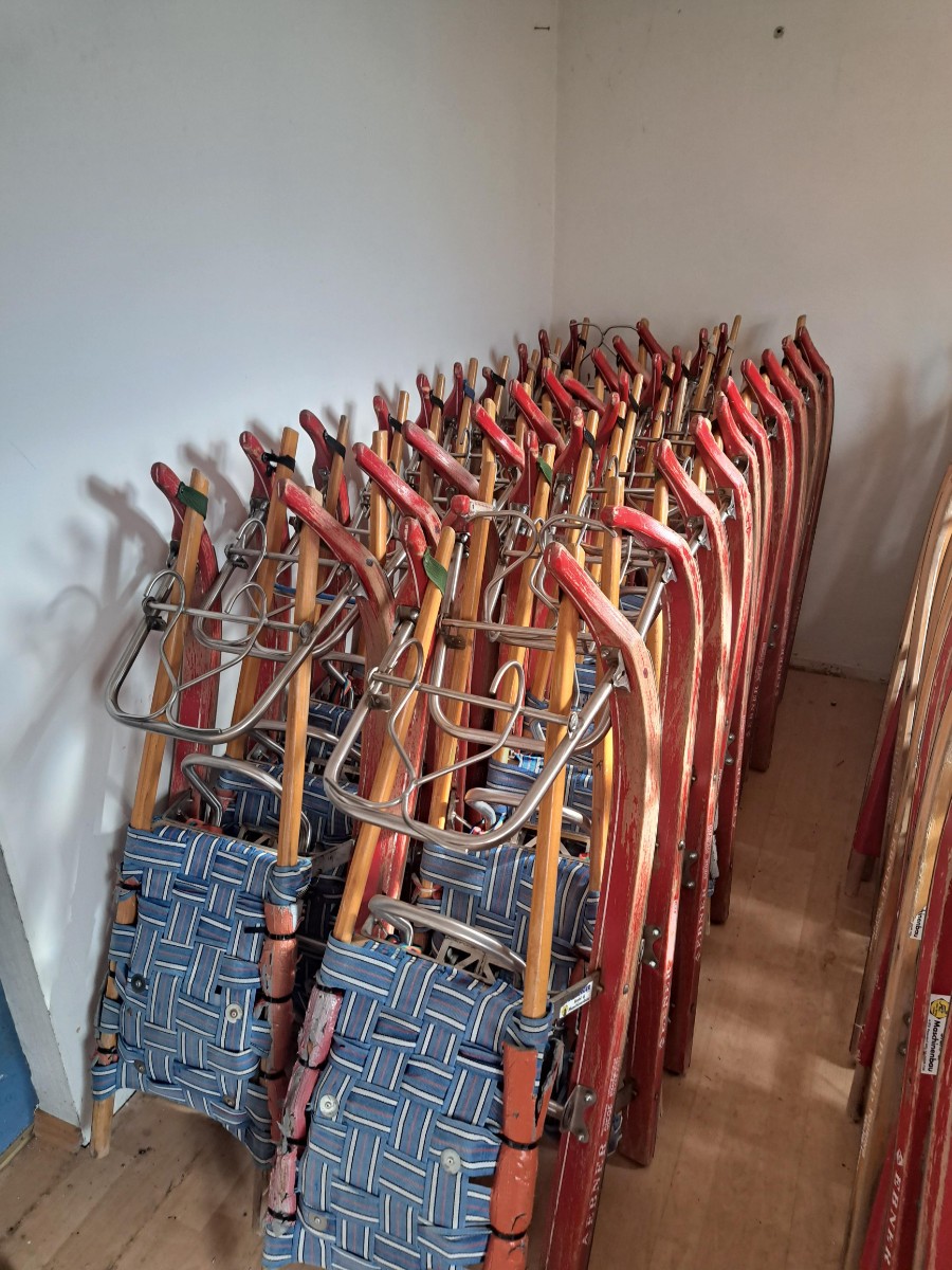 Rodel, Schlitten - zum Schlepplifttransport