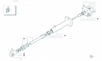 LEITWOLF - LH500 HYDRO-ZYLINDER DW No. 1301740