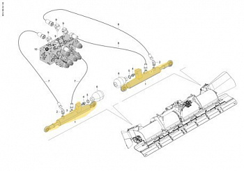 HYDRAULIKZYL. SEITENFLÜGEL FRÄSE NR. 41005355